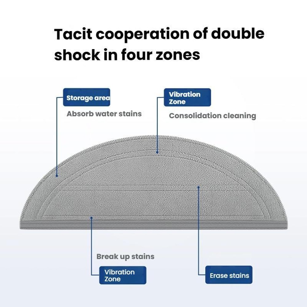 Roborock G30 Saros 10 Replacement Mop Pads Durable Microfiber Robot Vacuum Mop Refill 2