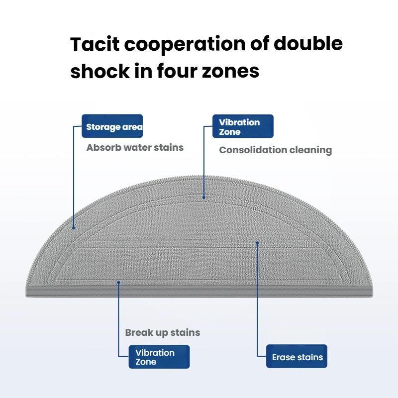Roborock G30 Saros 10 Replacement Mop Pads Durable Microfiber Robot Vacuum Mop Refill 2