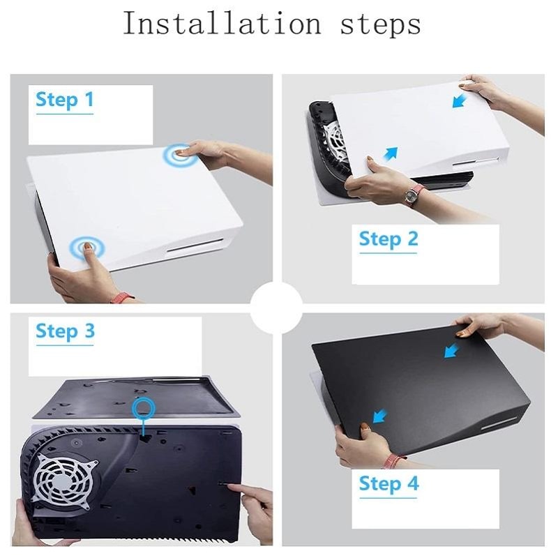 PS5 Disc Edition Replacement Cover Plates Matte Protective Console Shell 3