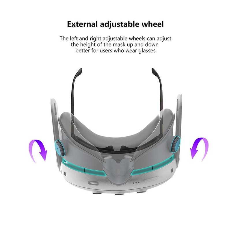 Meta Quest 3 Cooling Fan Face Cushion Anti Fog VR Mask Replacement Interface 3