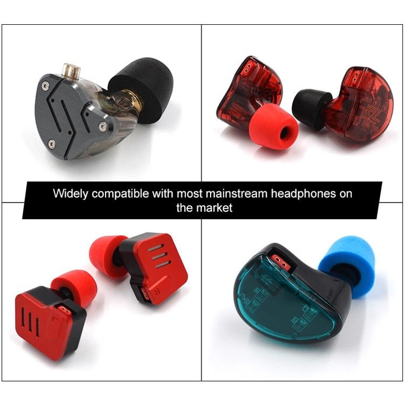 Universal Soft Memory Foam Earbud Tips Replacement For In Ear Headphones Enhanced Comfort Noise Is 3