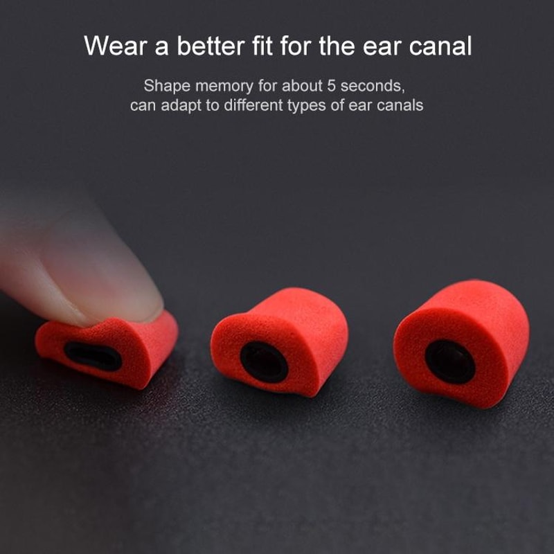 Universal Soft Memory Foam Earbud Tips Replacement For In Ear Headphones Enhanced Comfort Noise Is 5