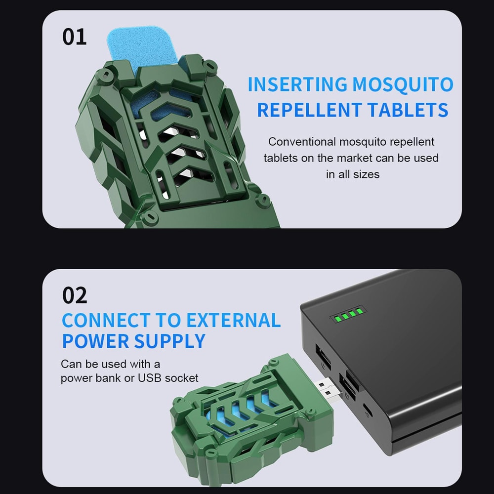 Portable USB Mosquito Repellent For Camping Travel 2