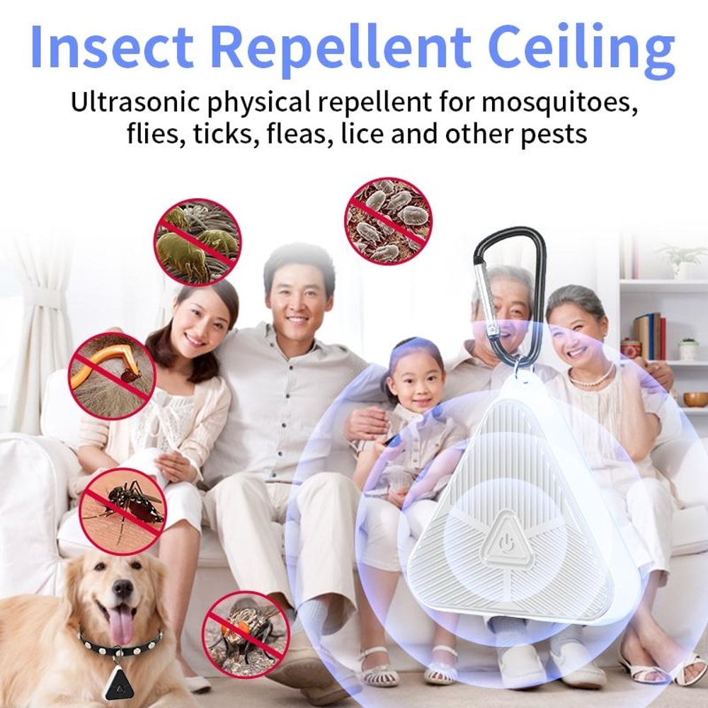 Portable Ultrasonic Mosquito Pest Repeller For Outdoor Camping 2