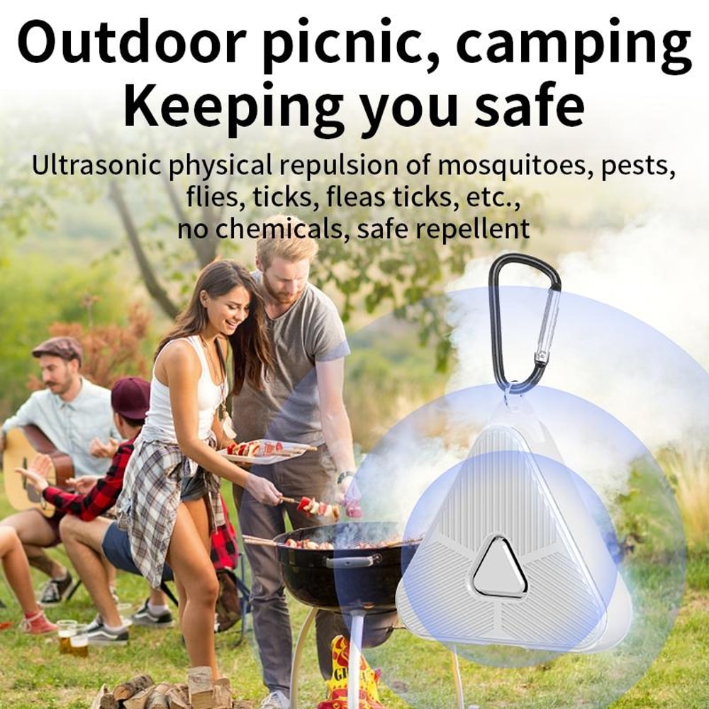 Portable Ultrasonic Mosquito Pest Repeller For Outdoor Camping 6