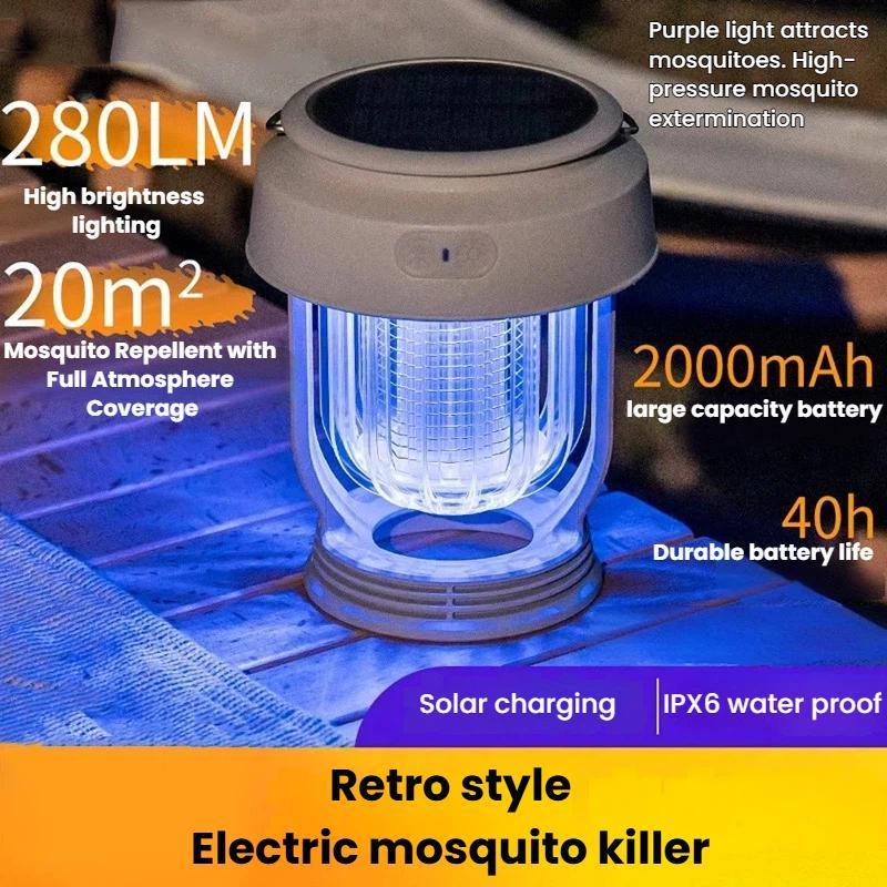 SolarGuard 2 In 1 Mosquito Killer Lamp Solar Mosquito Repellent Outdoor Waterproof Light 2
