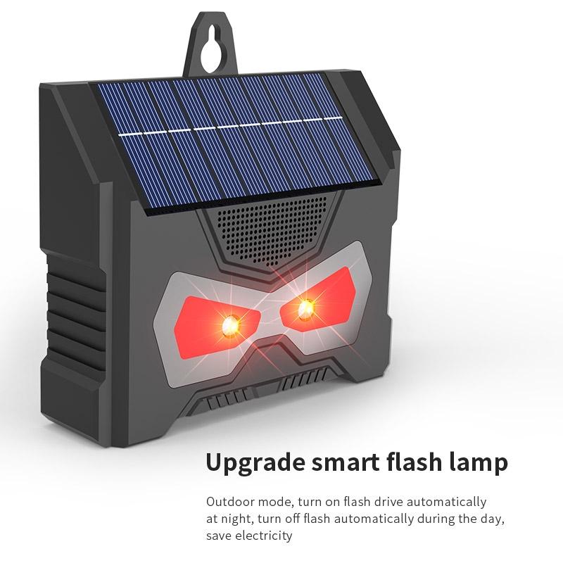 Solar Ultrasonic Animal Repeller With LED Flash Waterproof Rodent Garden Pest Deterrent 8
