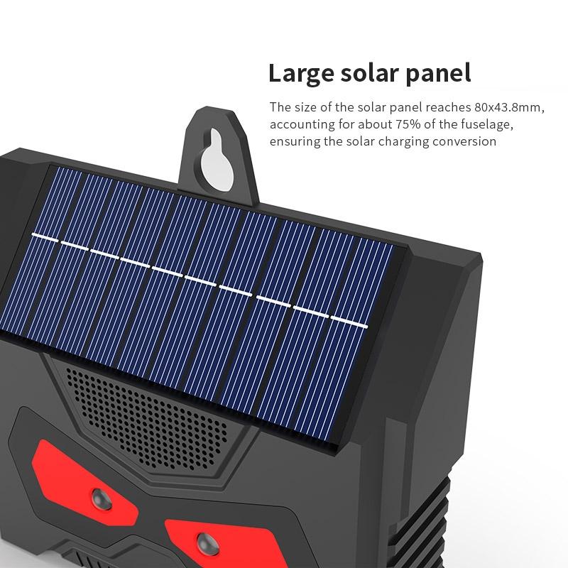 Solar Ultrasonic Animal Repeller With LED Flash Waterproof Rodent Garden Pest Deterrent 1