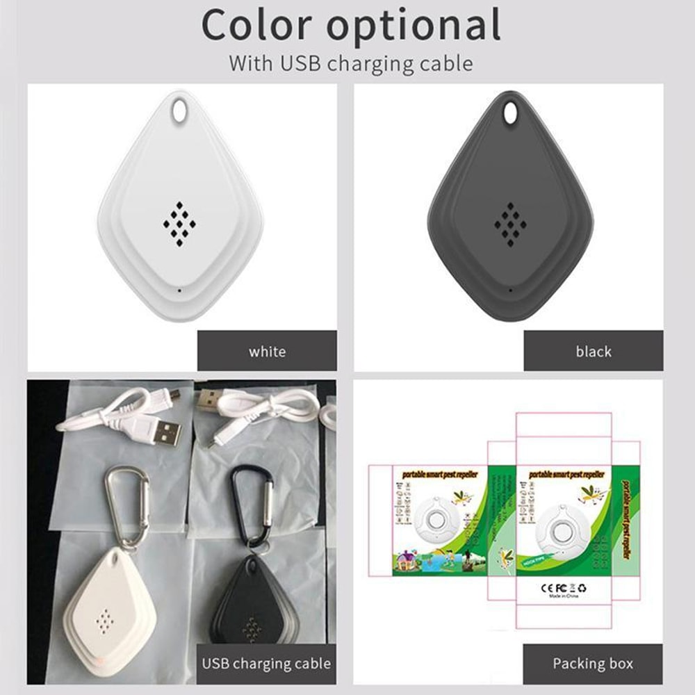 Portable Ultrasonic Mosquito Repellent USB Rechargeable Outdoor Insect Repeller 4