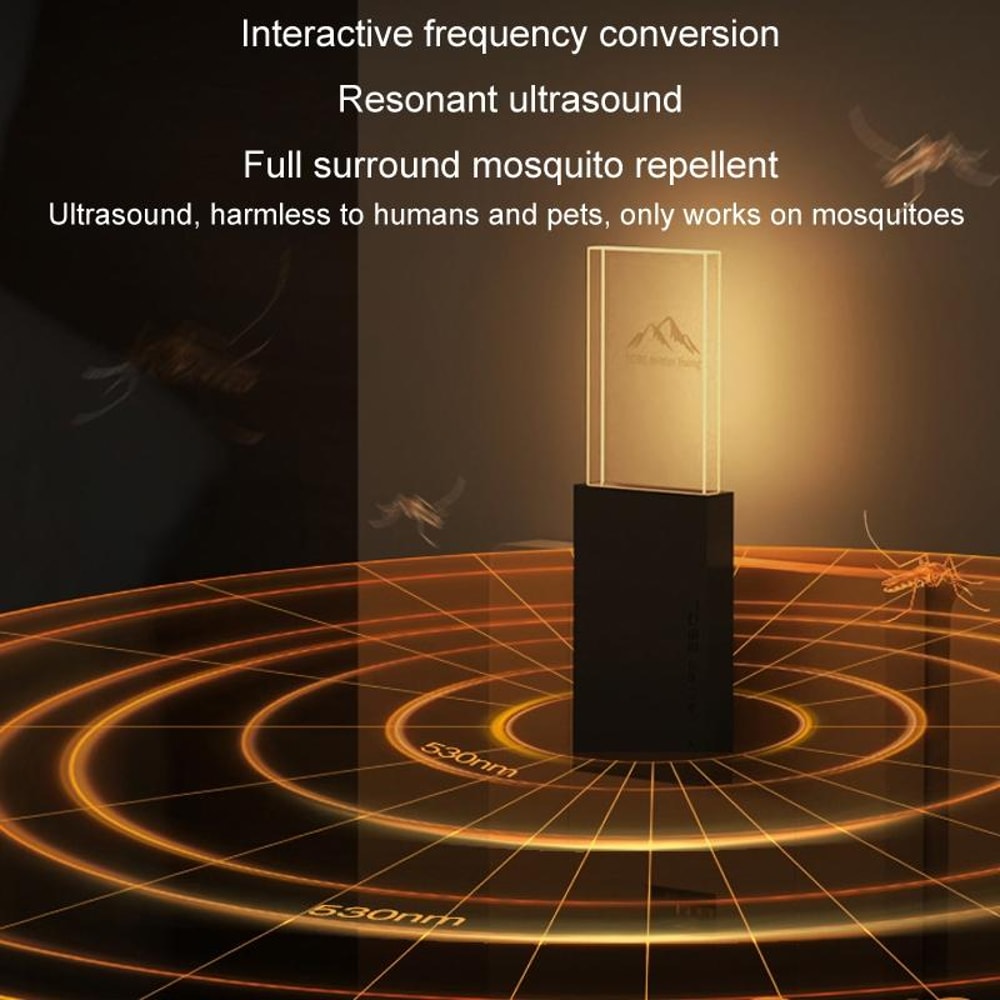 Smart USB Ultrasonic Night Light Pest Mouse Repeller Home Insect Control Lamp 7