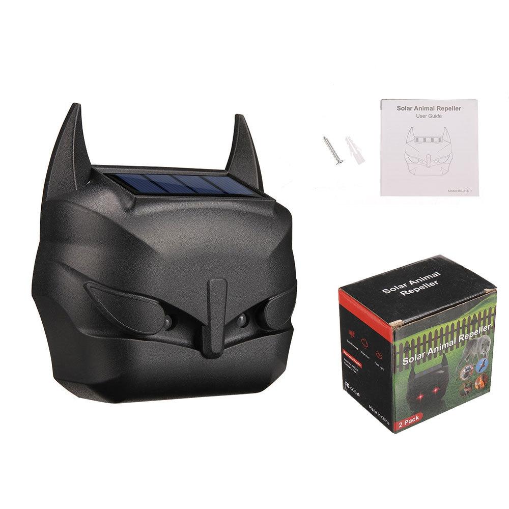Solar Ultrasonic Animal Repeller With Red Flashing LED Mouse Rodent Deterrent 2