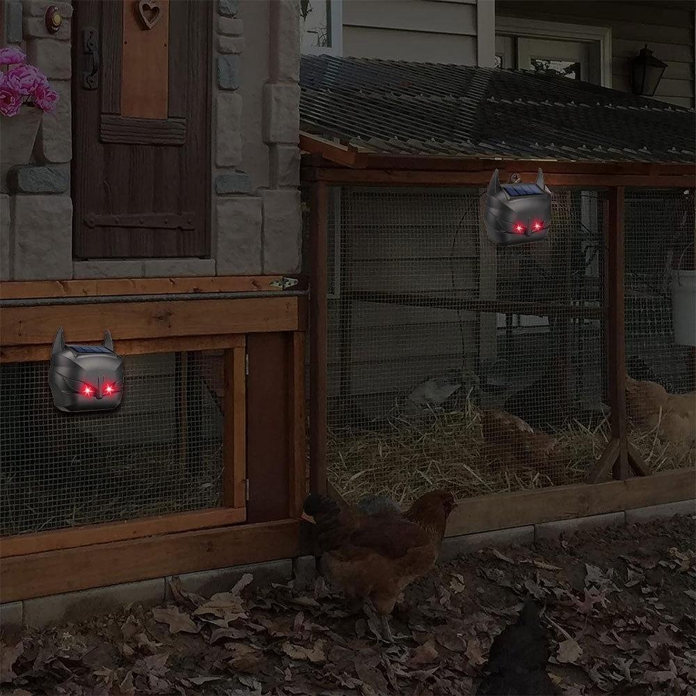 Solar Ultrasonic Animal Repeller With Red Flashing LED Mouse Rodent Deterrent 9