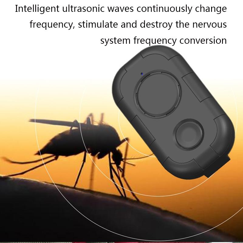 H20 USB Rechargeable Ultrasonic Mosquito Repellent Portable Outdoor Insect Mosquito Repeller 3