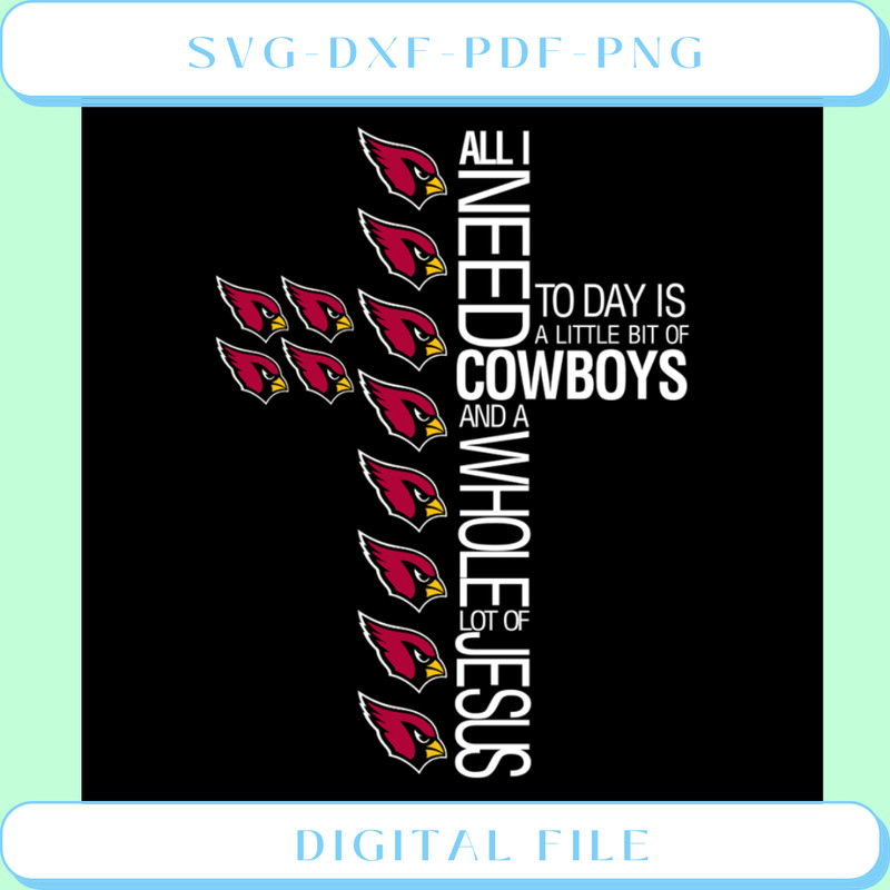 All I Need Today Is A Little Bit Of Cowboys Svg, Sport Team Svg.png