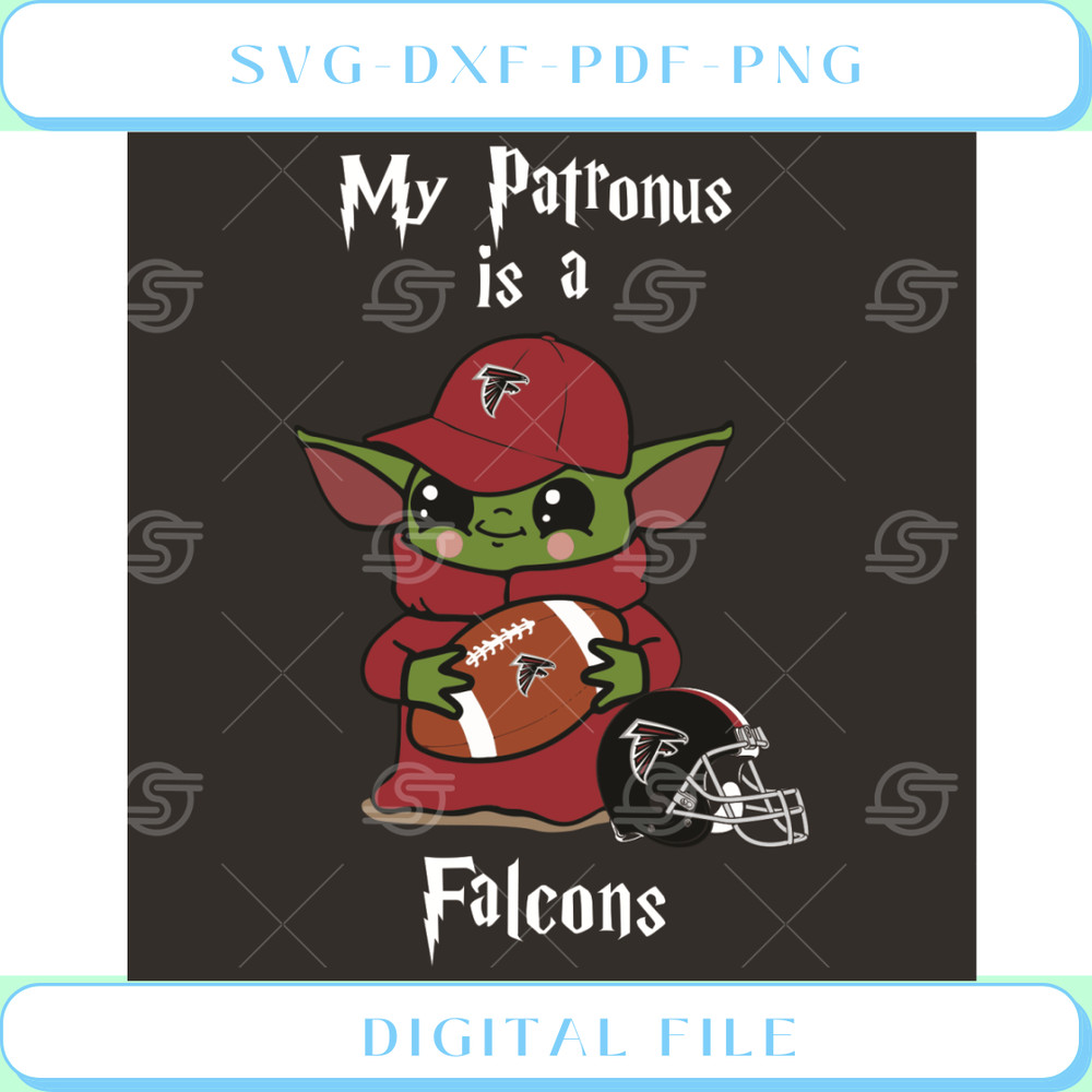 Baby Yoda My Patronus Is A Falcons Svg Sport Svg.jpg