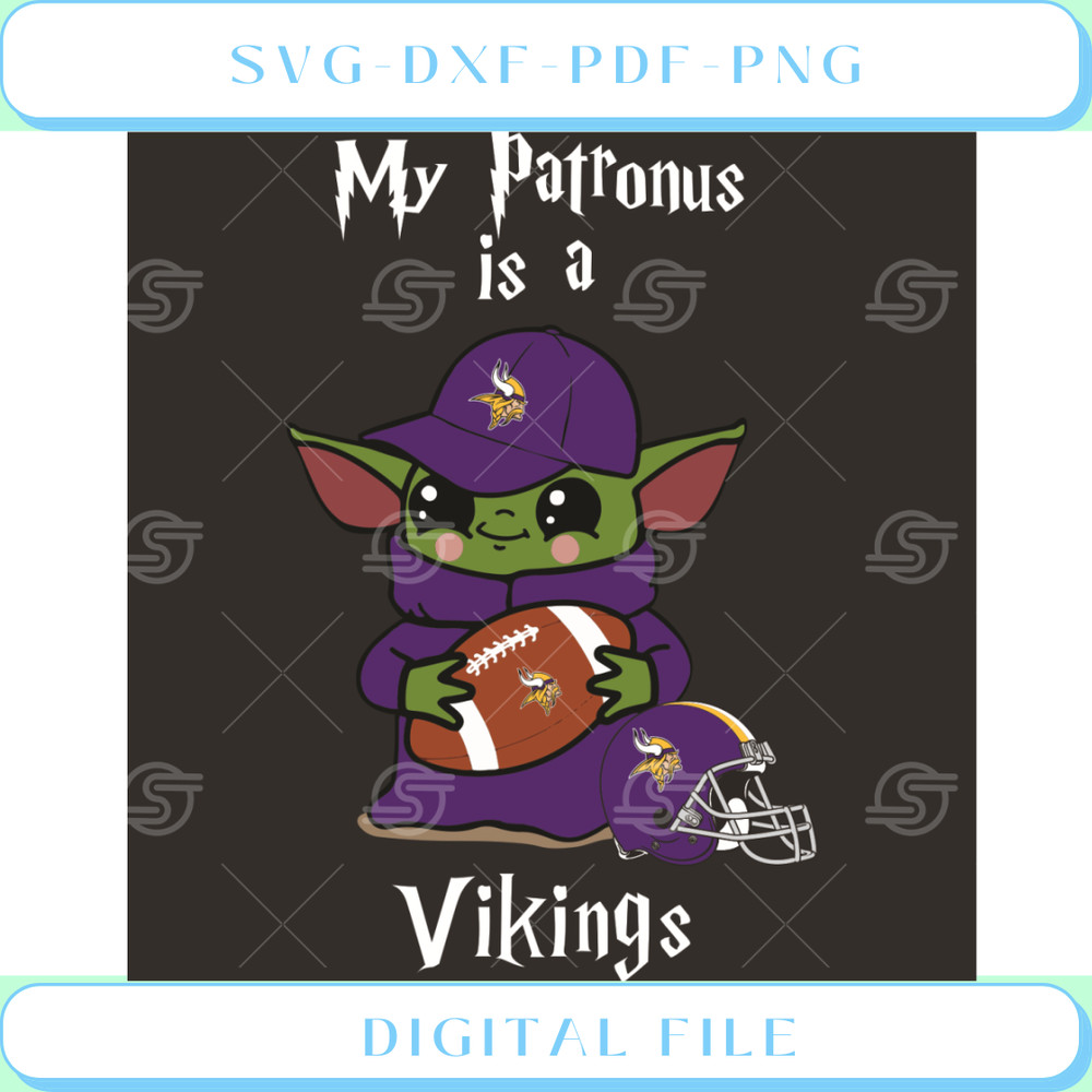 Baby Yoda My Patronus Is A Vikings Svg Sport Svg.jpg
