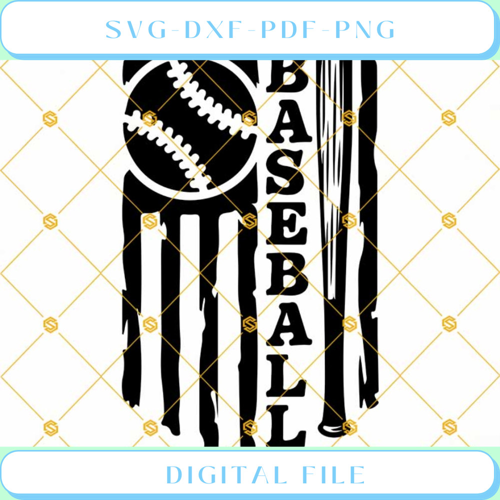 Baseball Flag SVG Distressed USA Baseball Flag SVG.jpg