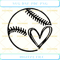 Baseball Heart SVG Love Baseball SVG, Baseball SVG.jpg
