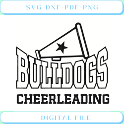 bulldogs cheerleading svg bulldogs cheerleading shirt, bulldogs svg