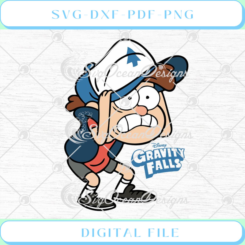 Dipper Pines Disney Gravity Falls SVG PNG EPS DXF Cricut File Silhouet - Svgtrendingshop.jpg