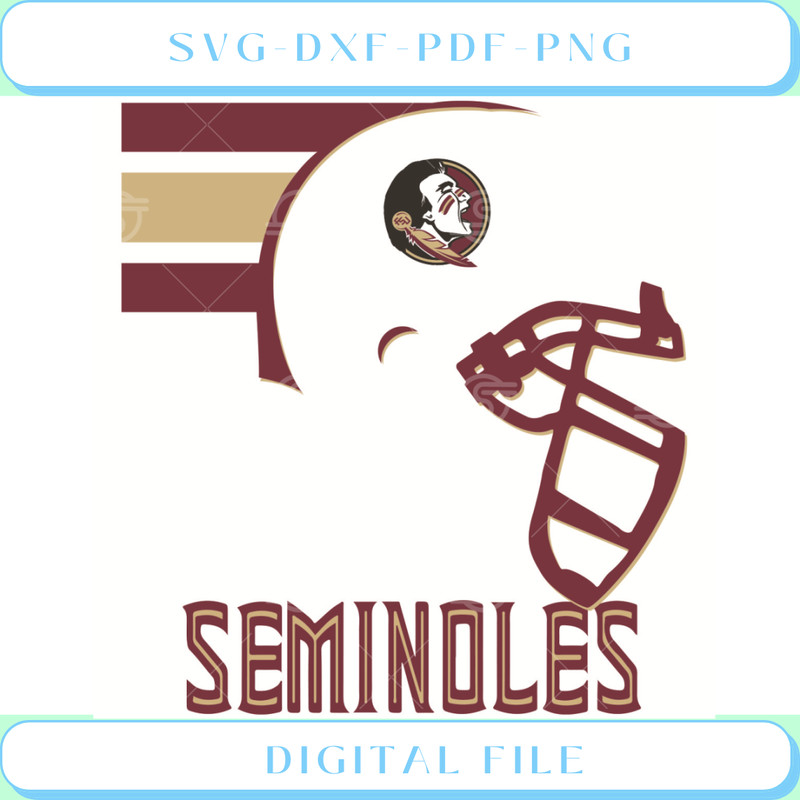 Florida State Seminoles Helmet Svg Sport Svg, Helmet Svg, Stripe Svg.jpg