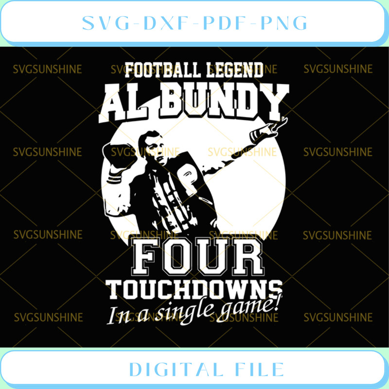 Football legend al bundy four touchdowns in a single game SVG.jpg