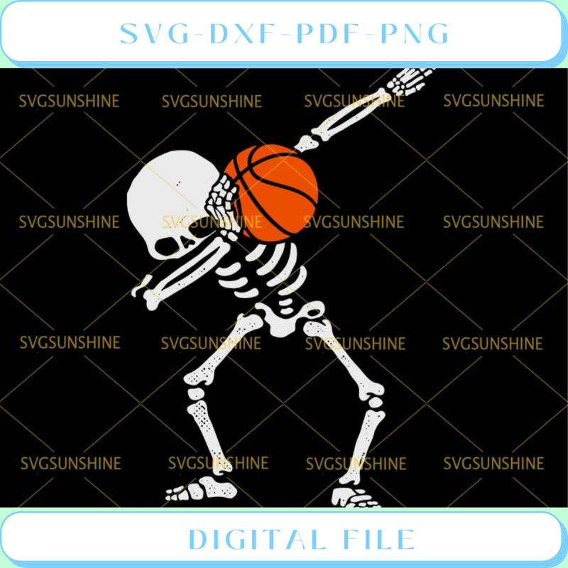 Halloween Skeleton Basketball Svg Skeleton Svg.jpg