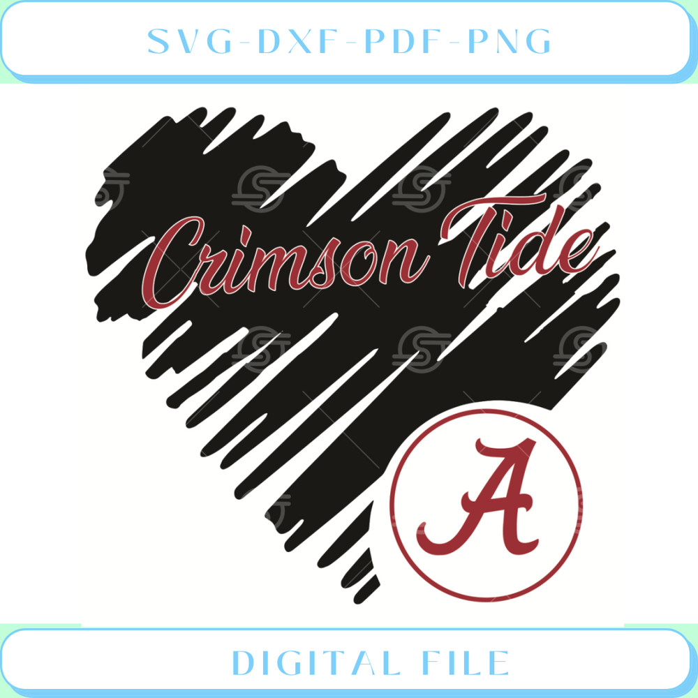 Heart Crimson Tide Svg Sport Svg, Heart Svg.jpg