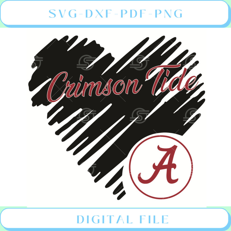 Heart Crimson Tide Svg Sport Svg, Heart Svg.jpg