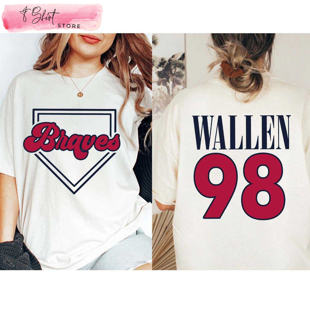 98 Braves Morgan Wallen Shirt Printed 2 Sides Atl shirt - Happy Place for Music Lovers.jpg