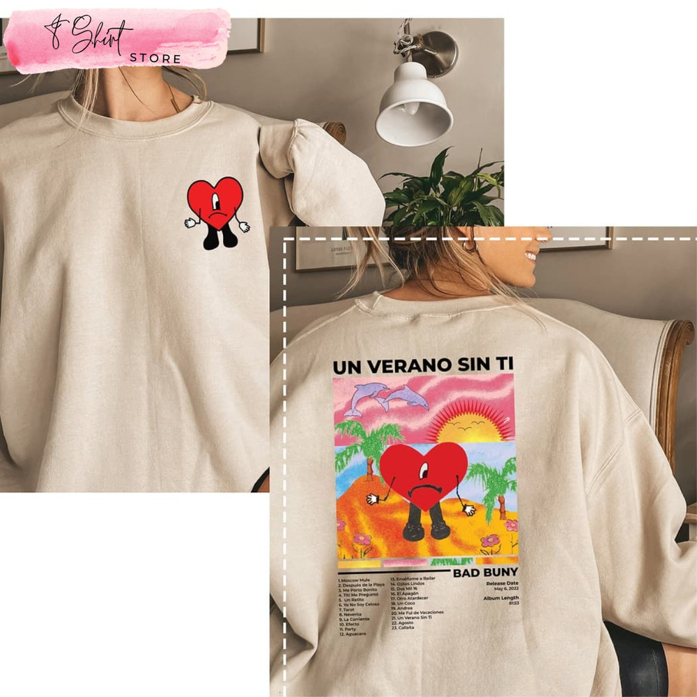 Bad Bunny Un Verano Sin Ti Shirt, Music Album Shirt, Gifts for Bad Bunny Fans - Happy Place for Music Lovers.jpg