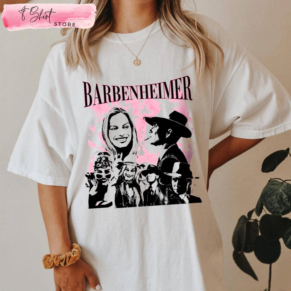 Barbenheimer T Shirt Barbie Merch Movie Gift - Happy Place for Music Lovers.jpg