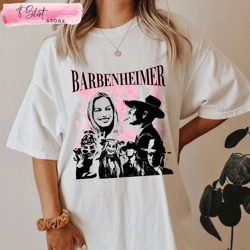 barbenheimer t shirt barbie merch movie gift, custom shirt