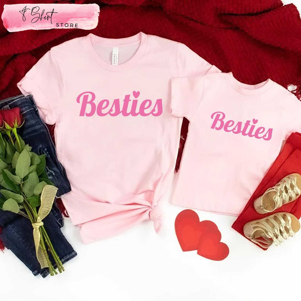 Besties Mom and Me Valentine Shirts Valentine's Day Gifts for Mom and Daughter - Happy Place for Music Lovers.jpg