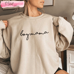 boy mama sweatshirt mothers day gift from son, custom shirt