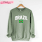 Brazil Football Shirt Brasil World Cup Sweatshirt Gift for Fans - Happy Place for Music Lovers.jpg