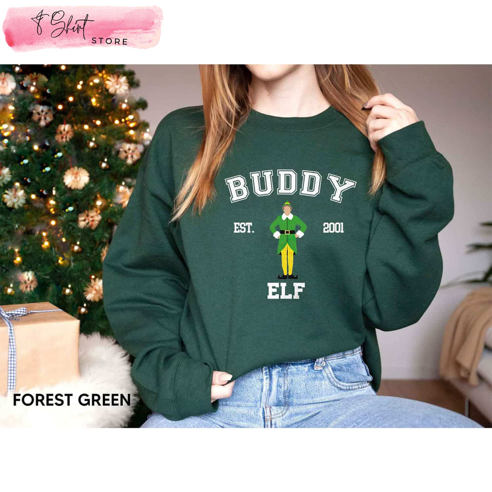 Buddy The Elf Shirt, Elf Christmas Shirt, Christmas Gift for Young Adults - Happy Place for Music Lovers.jpg
