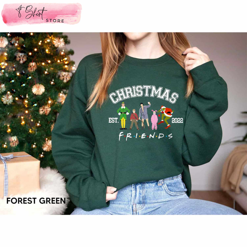 Christmas Friends Shirt, Christmas Movie Shirts, Grinch Griswold Buddy Parker Kevin - Happy Place for Music Lovers.jpg