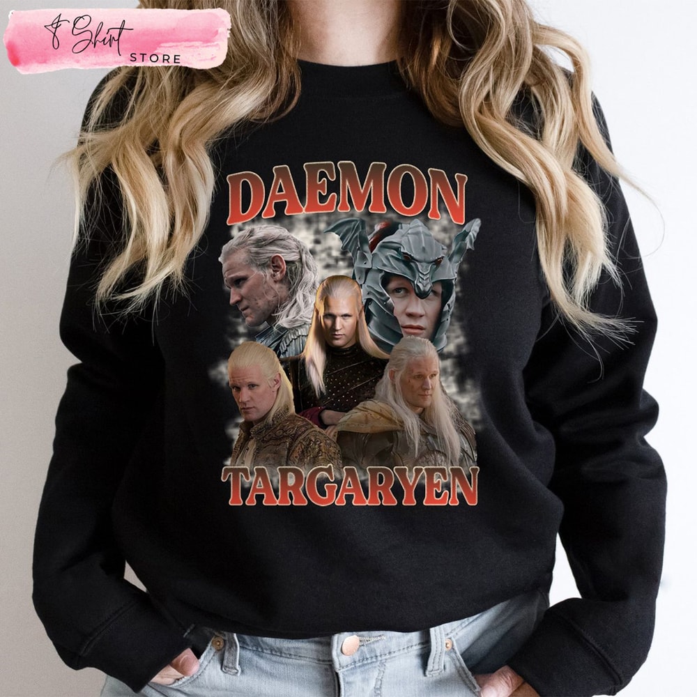 Daemon Targaryen Vintage Shirt, House of The Dragon Gift - Happy Place for Music Lovers.jpg