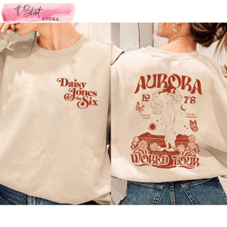 daisy jones and billy dunne shirt vintage daisy jones & the six aurora sweatshirt 2 sides, custom shirt