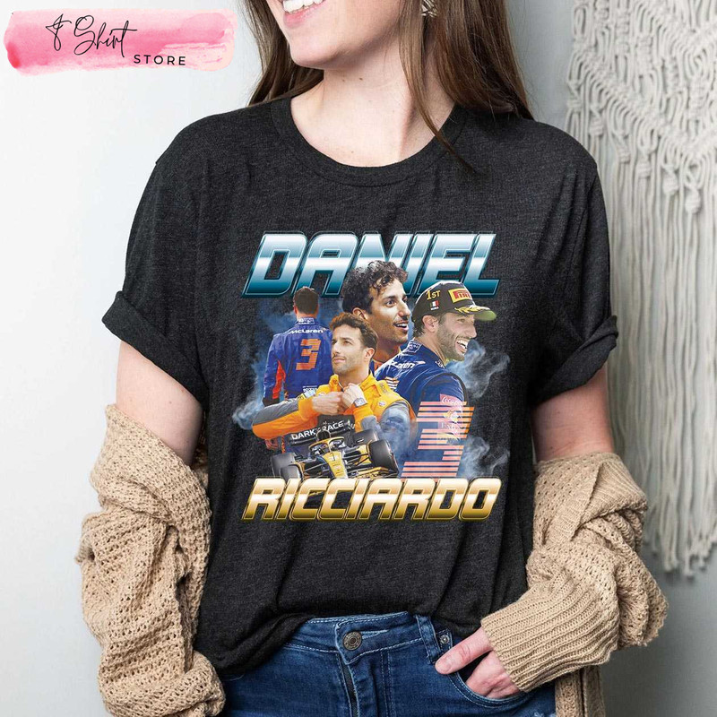 Daniel Ricciardo Vintage Tee 90s Style Dr3 Shirt - Happy Place for Music Lovers.jpg