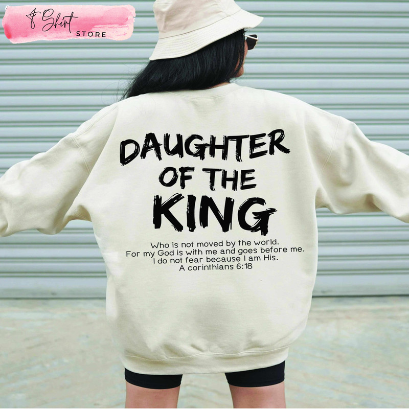 Daughter Of The King Hoodie Christian Sweatshirt - Happy Place for Music Lovers.jpg