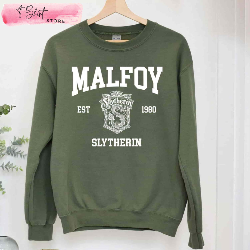 Draco Malfoy Sweatshirt Harry Potter Slytherin Shirt Slytherin Gifts - Happy Place for Music Lovers.jpg