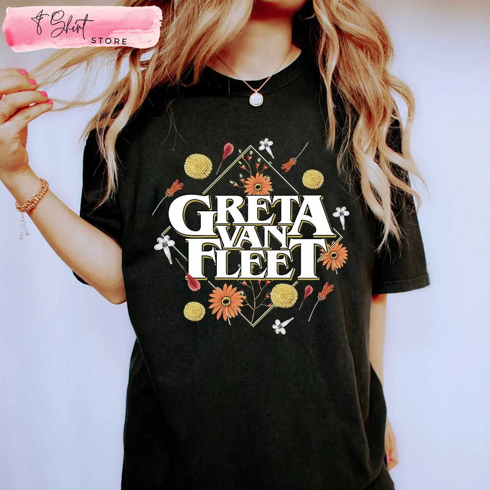 Dream In Gold Tour 2023 Tshirt Greta Van Fleet Tour Merch - Happy Place for Music Lovers.jpg