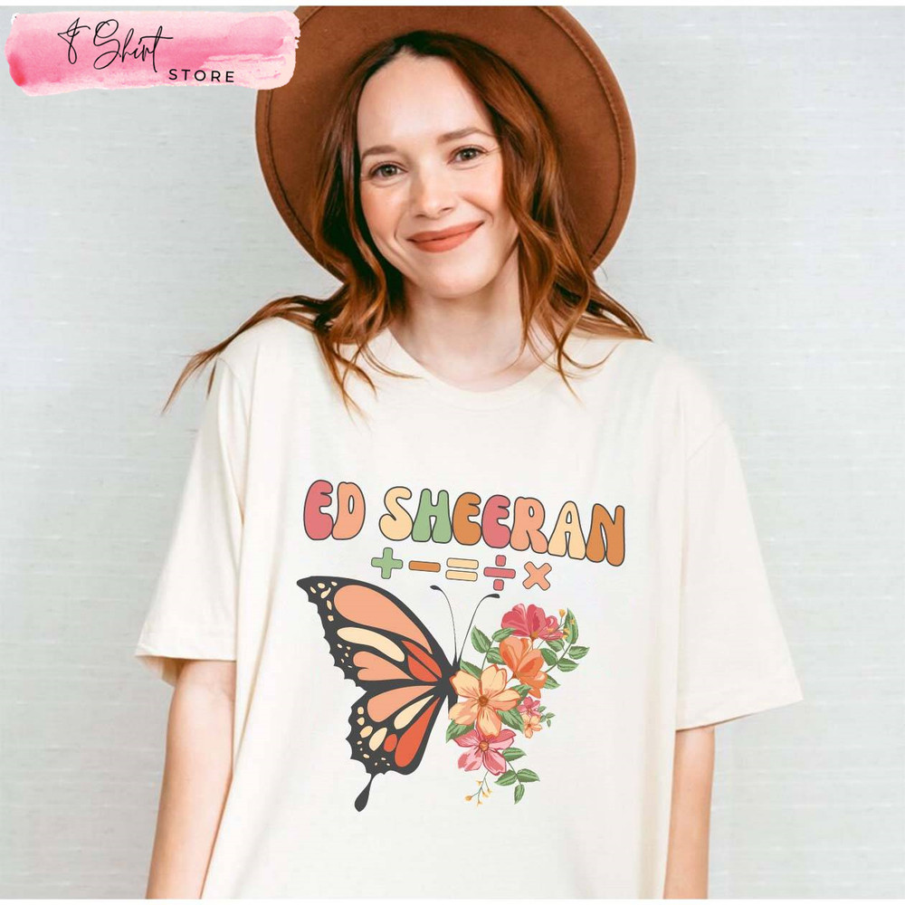 Ed Sheeran Butterfly Shirt Mathematics World Tour 2023 - Happy Place for Music Lovers.jpg