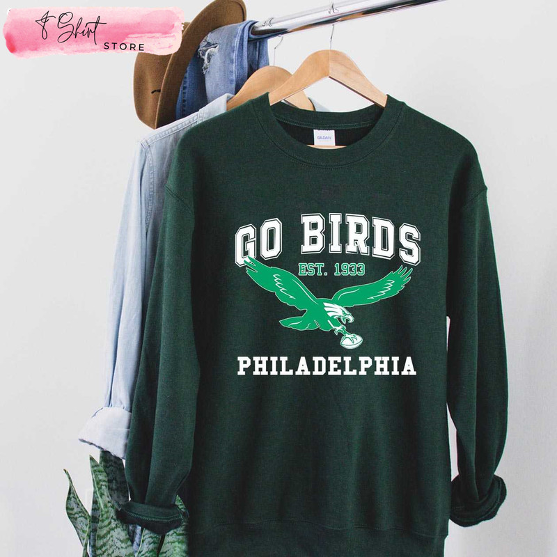 Est 1933 Go Birds Shirt Eagles Championship Shirt 2023 - Happy Place for Music Lovers.jpg