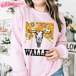floral wallen bull skull shirt cute morgan wallen shirt, custom shirt