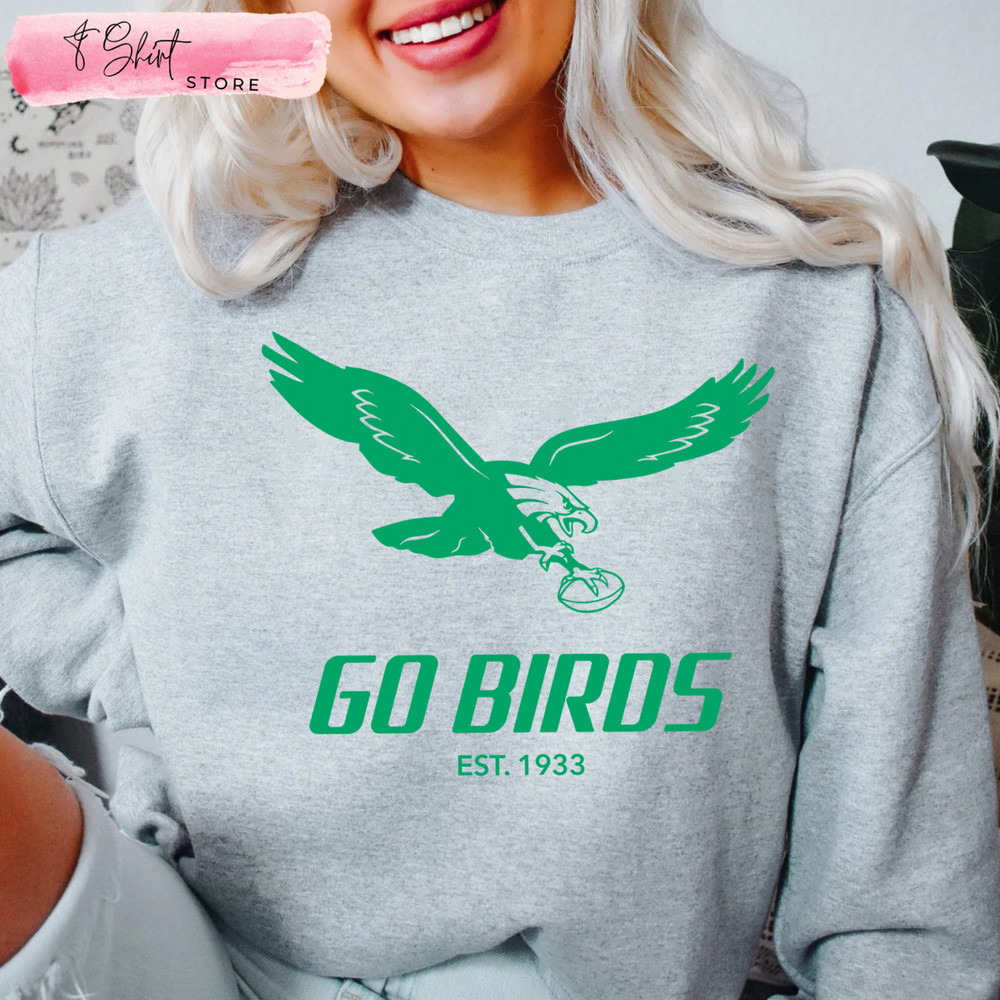 Go Birds Eagles Shirt, Gifts For Eagles Fans - Happy Place for Music Lovers.jpg