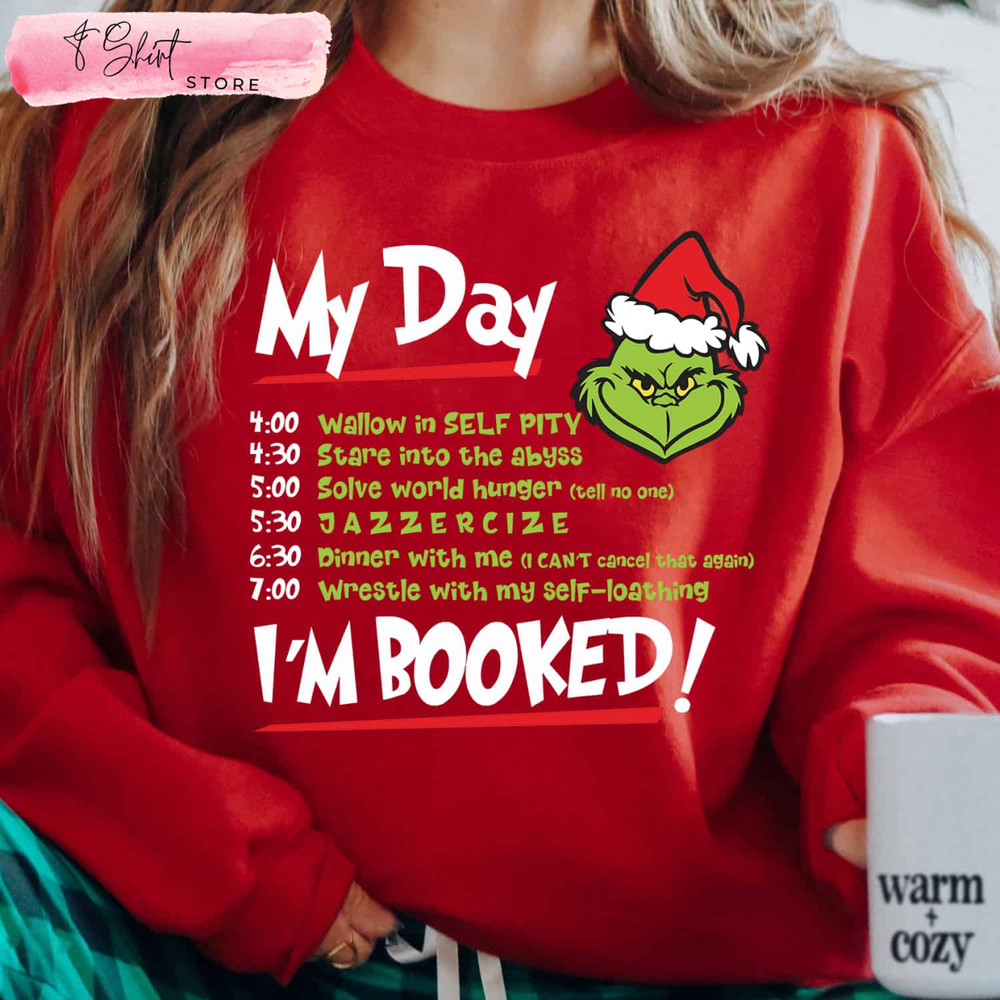 Grinch My Day Shirt, Funny Christmas Sweatshirt, Christmas Gift Ideas - Happy Place for Music Lovers.jpg