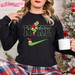 grinch nike christmas shirt, grinch shirts for adults, christmas gift ideas, custom shirt